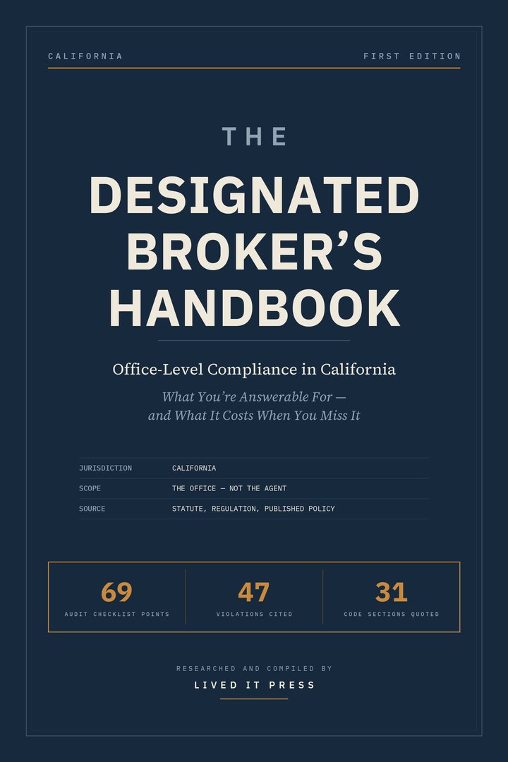 Cover of The Designated Broker's Handbook